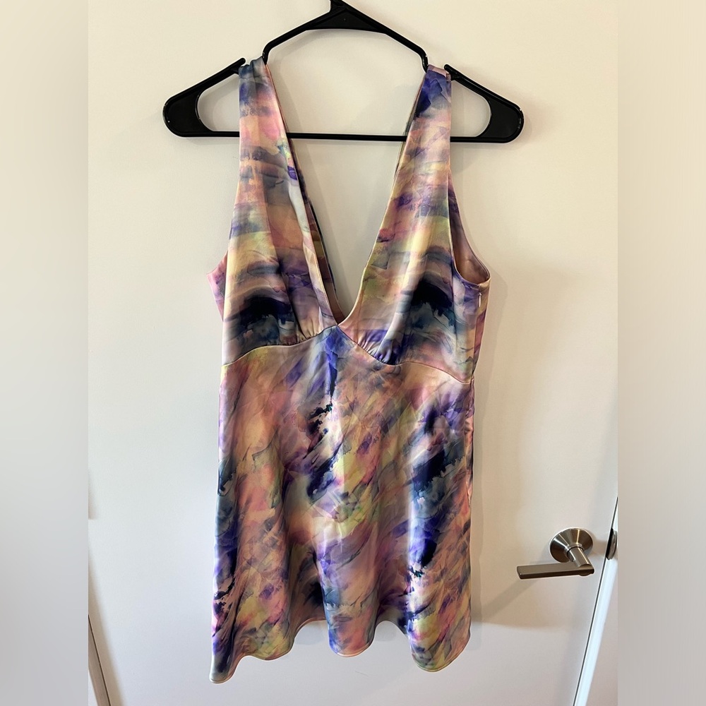 NWT Pink abstract mini dress